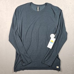 NEW Vuori Strato Tech Tee Mens XL Navy Blue Long Sleeve Performance Activewear