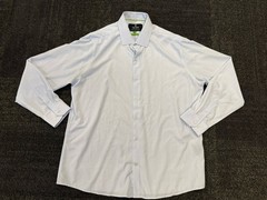 Tom Baine Performance Collection Light Blue Slim Fit Button Down Shirt Size XXL