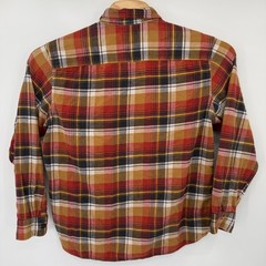 Pendleton Button Down Mens L Red Burnside Plaid Flannel Cotton Long Sleeve Shirt