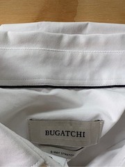 Bugatchi 8-Way Stretch White Performance Dress Shirt Men’s XXL