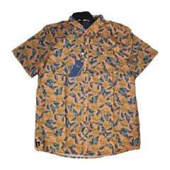 William Murray Golf Button Down Shirt Men’s Large Tropical Mums NWT
