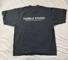 Hubble Studio Camera Shy Double-Sided Graphic Logo Black T-Shirt Men L