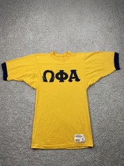VTG Fraternity Alpha Phi Omega University Shirt Men’s Small Russell 70s single