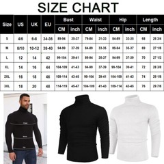 Men High-Neck Mock Turtleneck Solid Undershirt Long Sleeve Pullover Basic Layer