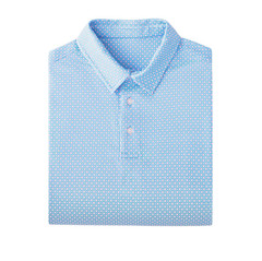 Member’s Mark Men’s Blue Pattern Performance Polo Shirt-Size Large-NWT