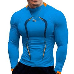 Men Compression Armour Base Layer Top Long Sleeve Thermal Gym Sports Shirts Tee