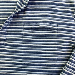 Johnnie O Hanging Out Shirt Mens Medium Blue White Striped Long Sleeve Casual