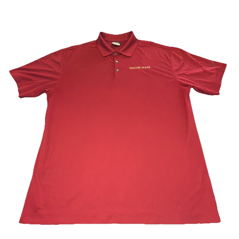 Nike Golf Polo Shirt Men’s XL Taylor Made Logo Dri-Fit Golf
