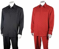 Men’s 100% Polyester Two Pieces Walking suit Check, Design By Fortino Landi 2762