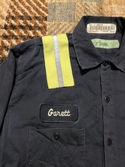 🟩🟩🟩 BLACKHAWK MINING COAL COMPANY ISSUED REFLECTIVE STRIPES MINER SHIRT LARGE