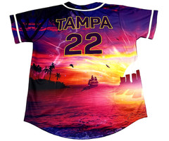 Electric Family Sunset Music Festival Stitched Jersey Mens M EDM 2022 Tampa Rave