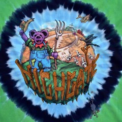 GRATEFUL DEAD-HIGHGATE-VT-BEARS-2 Side-TIE DYE T-SHIRT S-M-L-XL-XXL Garcia,Wier