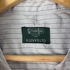 Vintage Gitman Bros Gray Striped Button Down Shirt USA Men’s Medium 15.5 Oxford