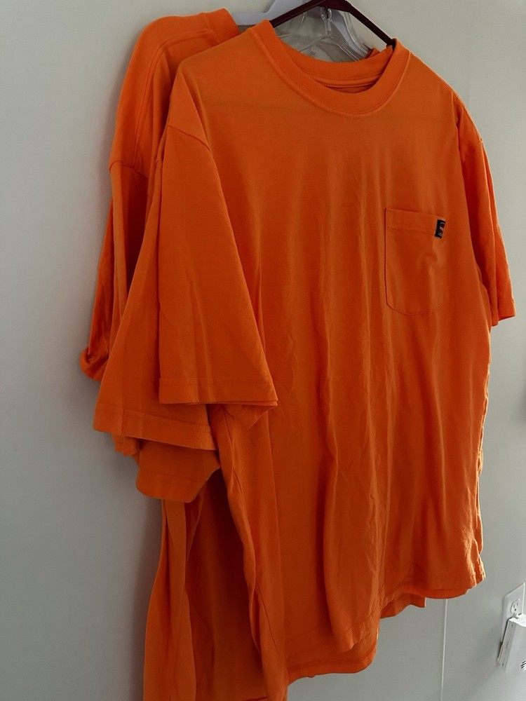 Construction Orange Work shirts (4 total)