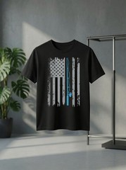 American Flag Fishing Vintage Fisherman Gift for Men Shirt