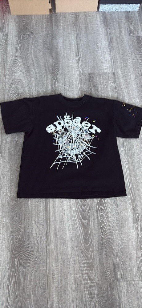 Sp5der Black OG Web V2 Tee Size Medium Slightly Used (real)