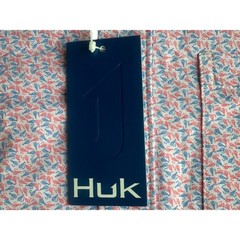 NWT Huk Kona Jig Fishing Shirt Small Button Front Performance Short Sleeve