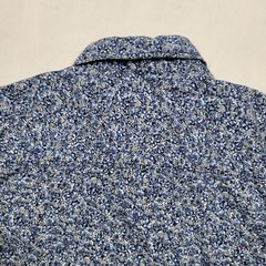 Michael Brandon Slim Fit Button Down Shirt Mens Medium Cotton Blue Floral Hawaii