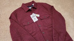 NWT Original Penguin Quilted Lining Flannel Long Sleeve Shirt Sz M NEW $145