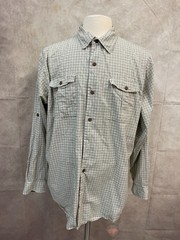 Bob Timberlake Men’s Button Front Shirt Long Sleeve Green Size XL