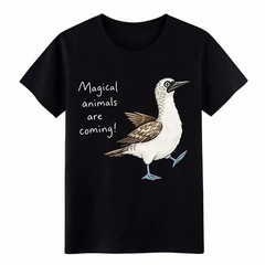 Magical Animals Are Coming Cute Blue Footed Booby Bird Unisex Wildlife T-Shirt