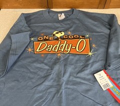 Snoopy – “Joe Cool” – “One Cool Daddy-O” (Peanuts) – Large Slate Blue