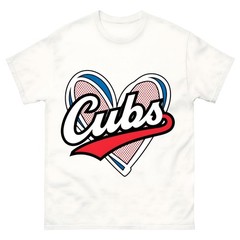 Vintage-Cubs-Gifts-Heart-for-Men-Women-Boys-Girls-Kids-T-Shirt