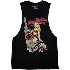 Van Halen – Running With The Devil – Black Sleeveless Tank t-shirt