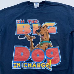 vintage SCOOBY DOO I’M THE BIG DOG IN CHARGE T-Shirt LARGE cartoon