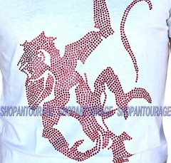 Red Monkey Crystal Monkey White RMT-04 New S/S Graphic Fashion T-shirt For Men