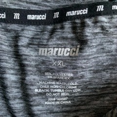 Marucci Grey Polyester Spandex Athletic Training Hoodie Sweatshirt Men’s Sz XXL