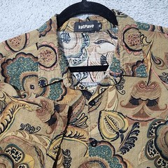 Vatpave Hawaiian Button Up Shirt Men’s XL Brown Short Sleeve