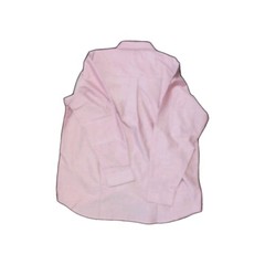 Blue Generation Regular Fit Pink Solid Dress Shirt XL Long Sleeve Button-Down