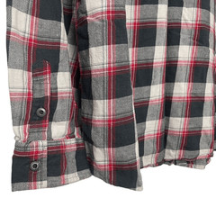 Elixir Black Gray Res Plaid Button Down/Up Long Sleeve Shirt 100% cotton XXL