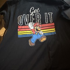 Mario “Get Over it” Shirt Though It Says XXXL It Is More Like A 1XL