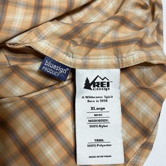 REI Co-op Sahara Shirt Mens XL Long Sleeve Button Vented Nylon Hiking Gorpcore