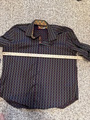 Robert Graham Luther Shirt 3XL Classic Fit Multicolor Button Front NWOT