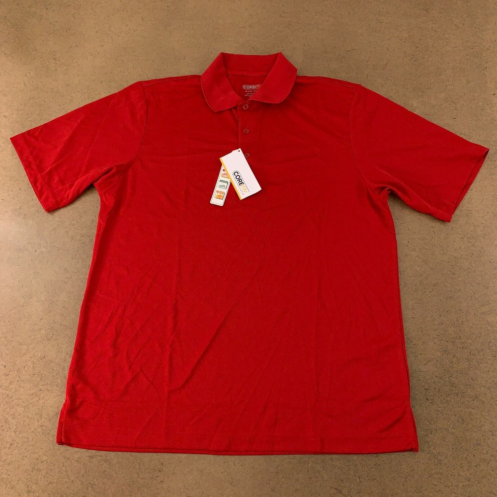 Core 365 Men’s Size Medium Red Origin Performance Piqu Polo 88181 NWT