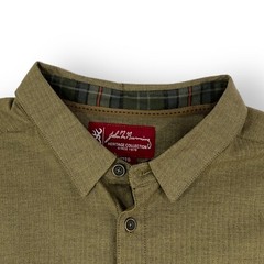 Browning Heritage Collection Rye Button Up Shirt MENS 2XL Olive Hunting Outdoor