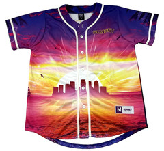 Electric Family Sunset Music Festival Stitched Jersey Mens M EDM 2022 Tampa Rave