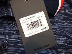 G/FORE Performance Fabric Free Form Stripe Slim Fit Golf Shirt NWT XL $120