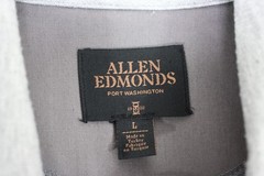 Allen Edmonds Mens Large Full Zip Button Up Shirt Jacket Shacket A1749