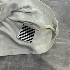 Off-White Diagonal Arrows Long Sleeve Shirt White Black Mens XS