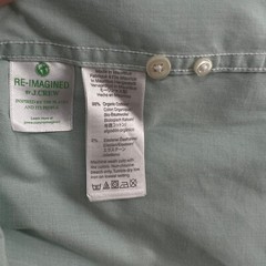 J.Crew Men’s Size L Solid Green Slim Fit Stretch Long Sleeve Secret Wash Shirt