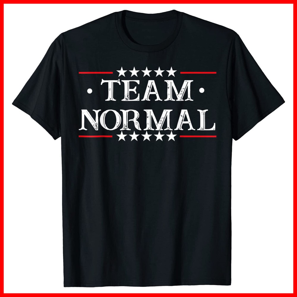 Team Normal #TEAMNORMAL TEAM NORMAL Black Cotton T-Shirt S-5XL