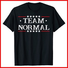 Team Normal #TEAMNORMAL TEAM NORMAL Black Cotton T-Shirt S-5XL