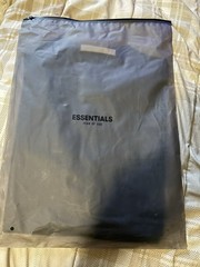 ESSENTIALS Fear of God Logo Black Men’s Solid Crew Neck T-Shirt Size XS