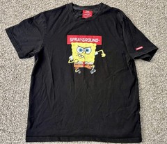 RARE Sprayground X Spongebob Stephen Hillenburg Limited Edition Black T-Shirt Sm