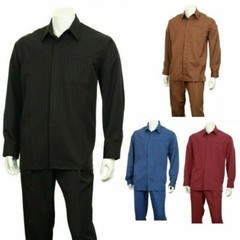 Men’s 2-piece casual shirt&pants sets(walking suit) by Fortino Landi Syle 2767