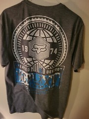 Fox Active Training Slim M Gray T Shirt S Sleeve 28 L 20 Across Front Chest Pit